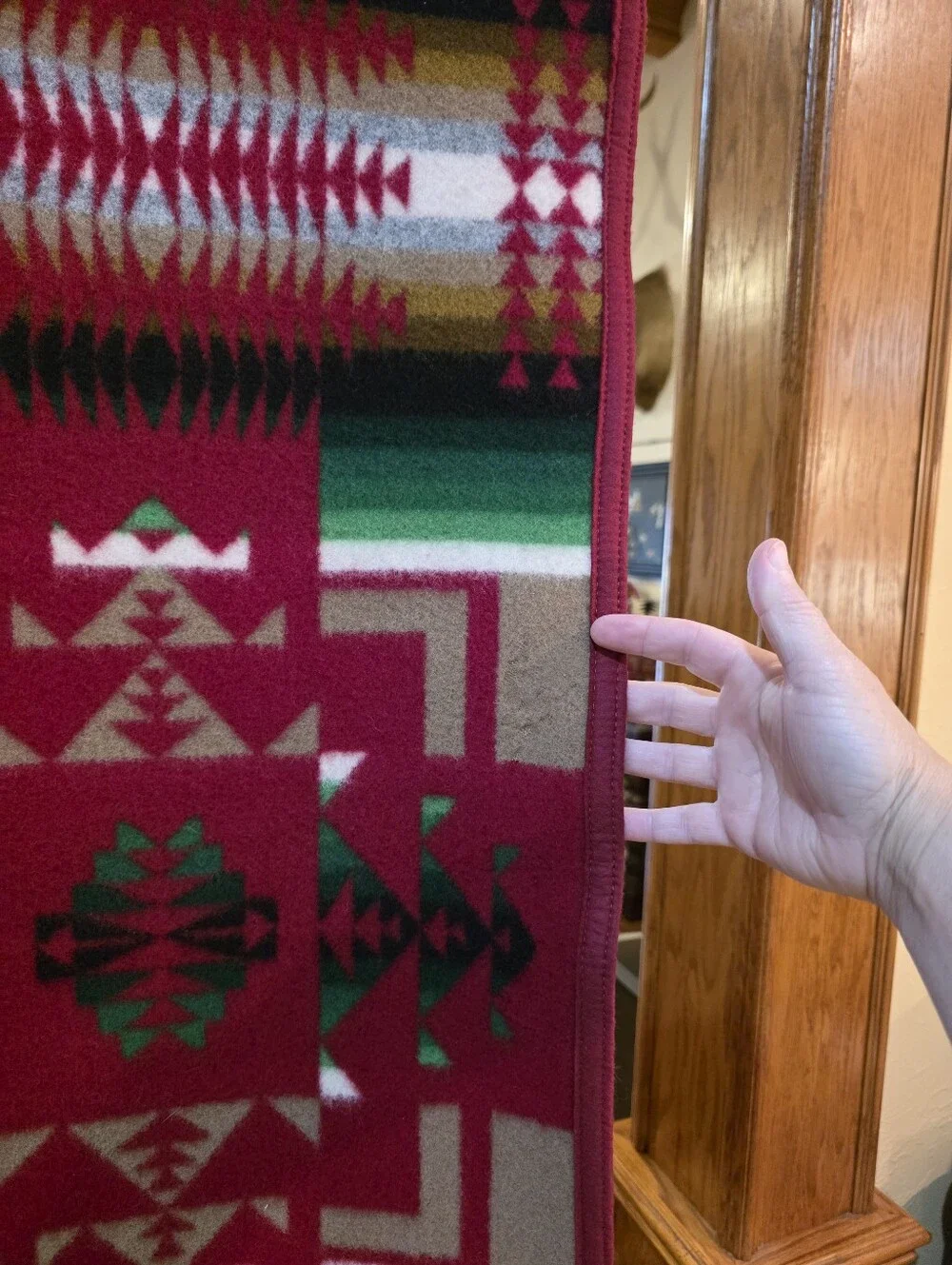 Chief Joseph Pendleton Wool 64 X 80 Inch Blanket - Cardinel Red (Discontinued)